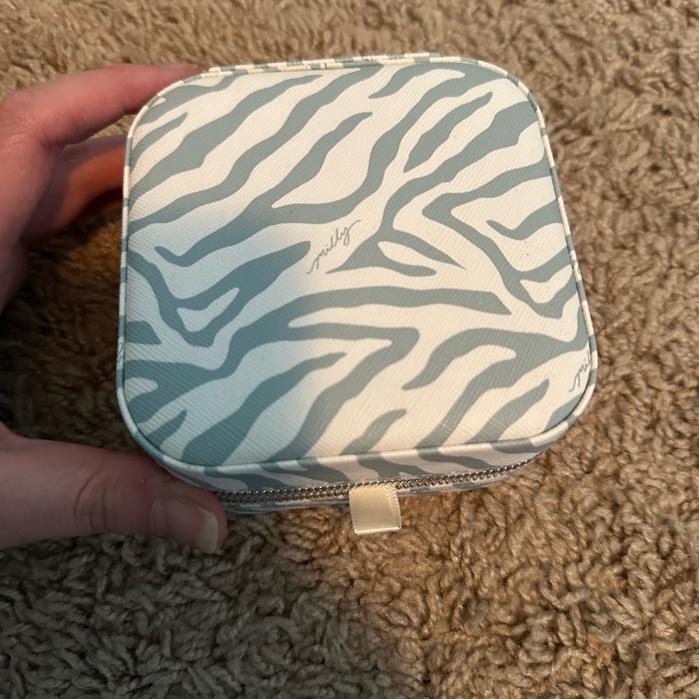 Milly Zebra Print Jewelry Case
